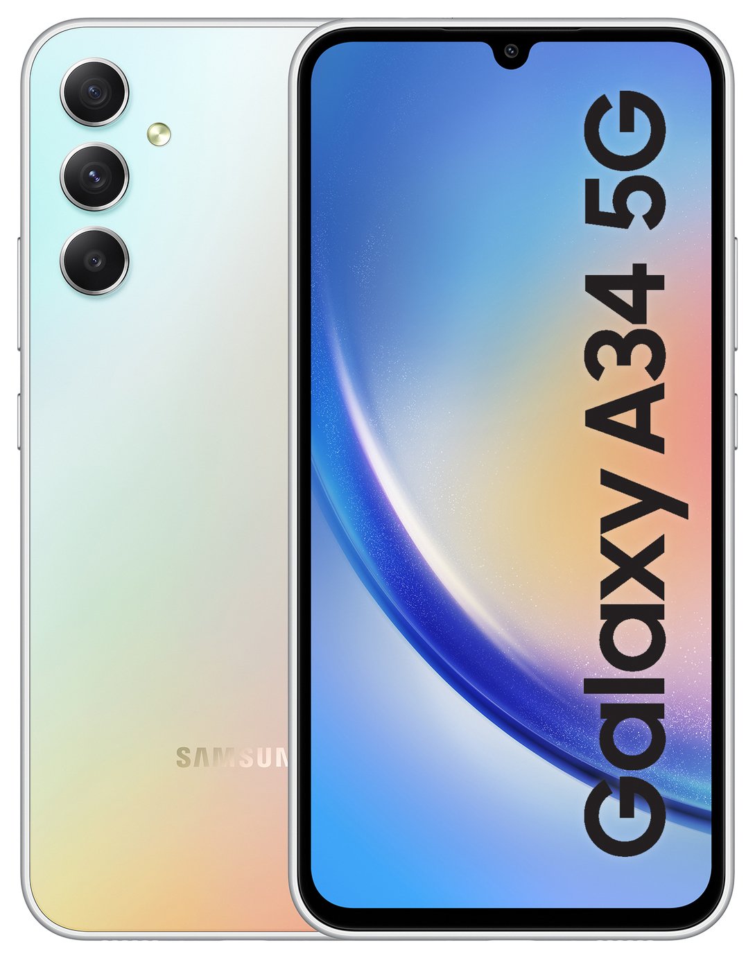 SIM Free Samsung Galaxy A34 5G 256GB Mobile Phone - Silver