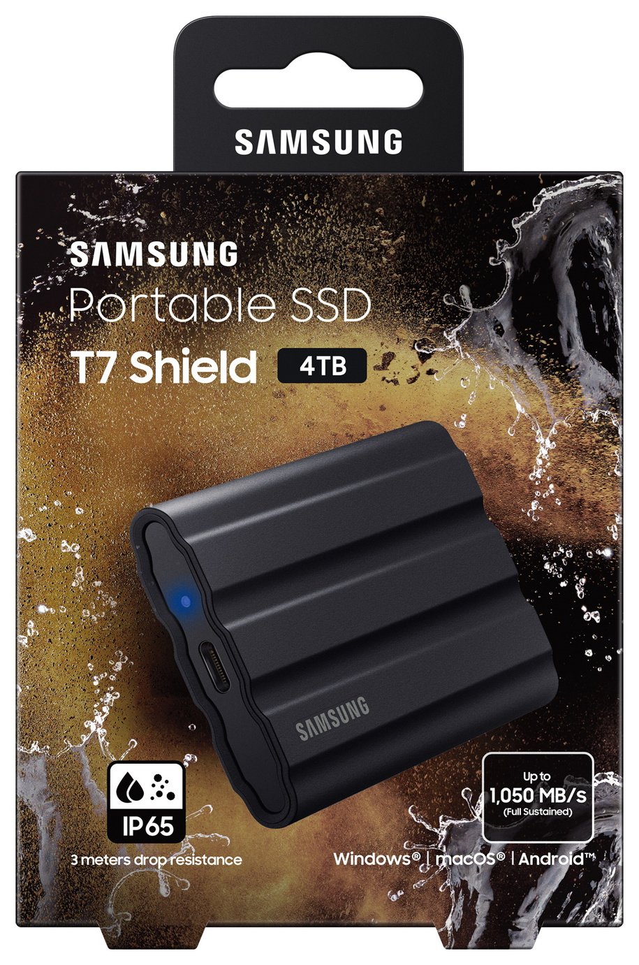 Buy Samsung T7 Shield USB 3.2 4TB Portable SSD - Black | External