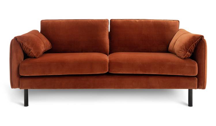 Rust orange deals sofa