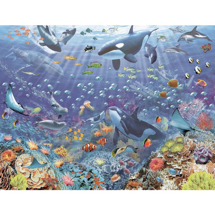 Walltastic Underwater Scene Kids Wall Mural 0