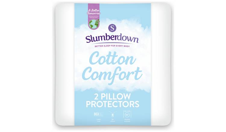 Slumberdown Cotton Comfort Pillow Protectors - Pack of 2