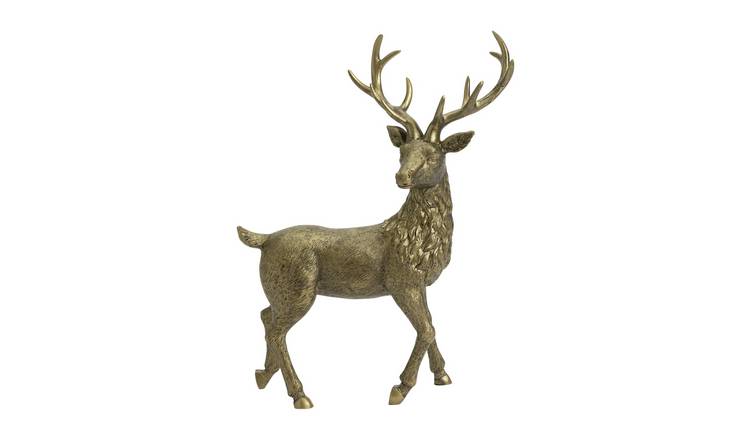 Argos Home Stag Ornament - Gold