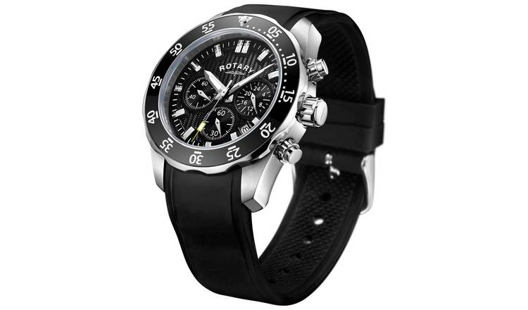 Mens black rubber online watch