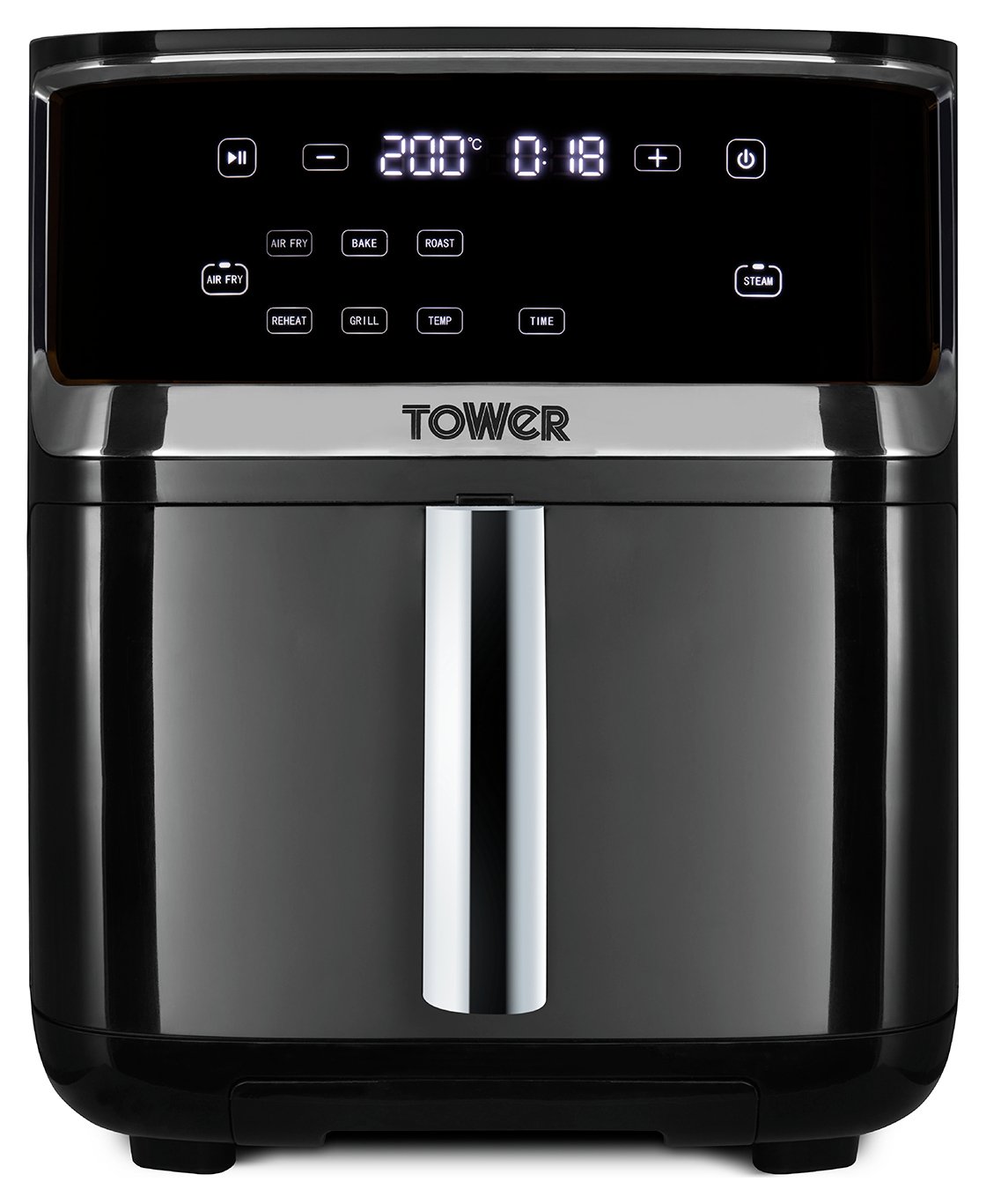 Tower Vortx 7-in-1 7L Air Fryer, Steamer & Grill - Black