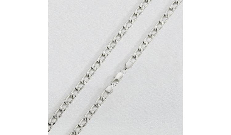 Argos mens silver hot sale cross and chain