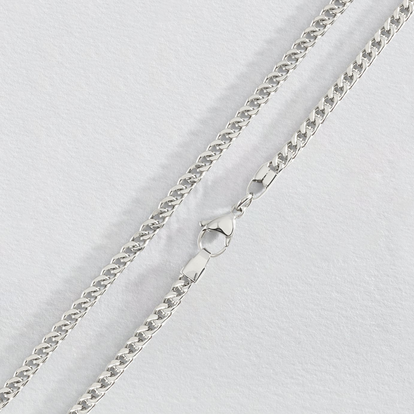 Revere Stainless Steel Box Curb Chain Necklace