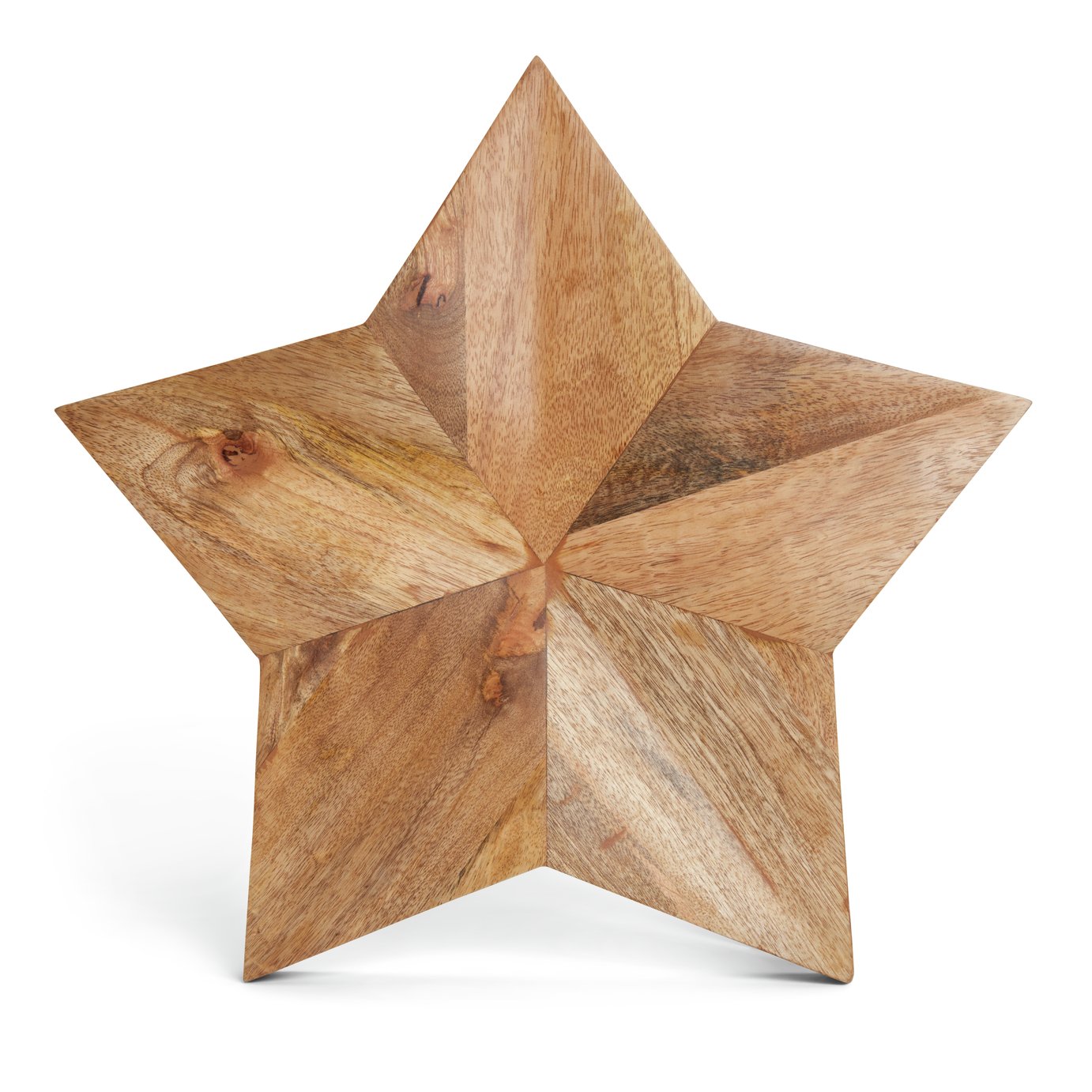 Habitat Large Mango Wood Star Wall Hanging - Natural