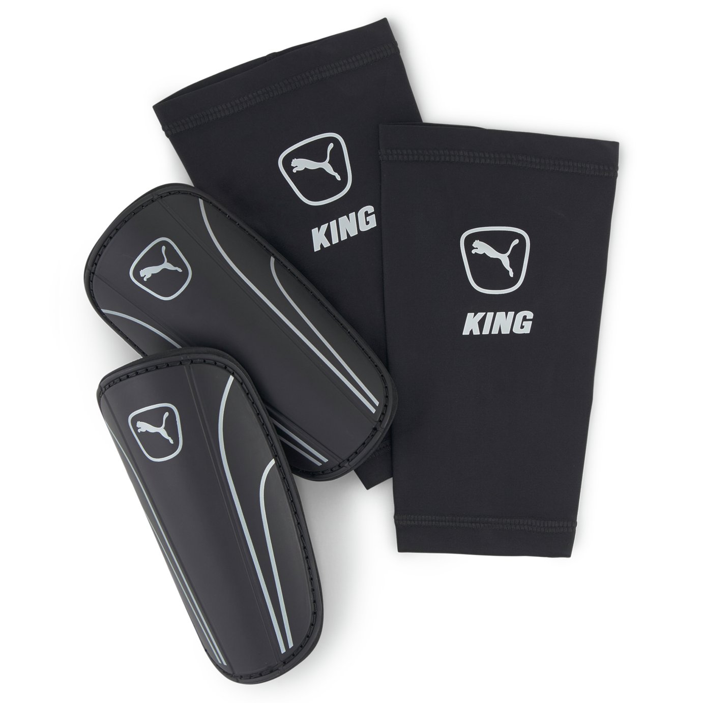 Puma King Sleeve Adult Shin Guards - Black