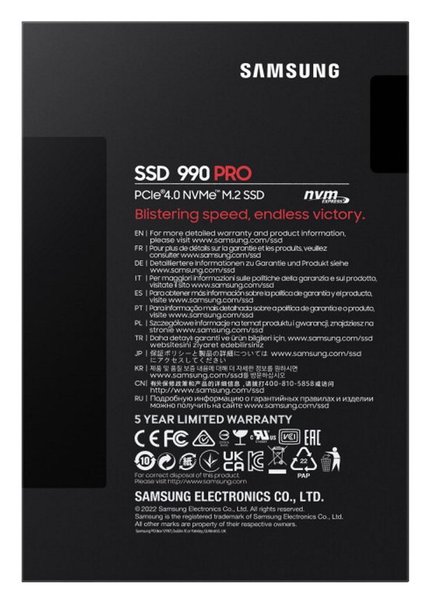 Buy Samsung 990 PRO 2TB PCIe 4.0 NVMe SSD Internal Hard Drive
