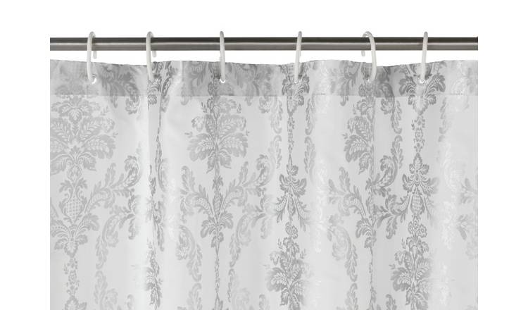 Argos Home Le Marais Shower Curtain - Silver