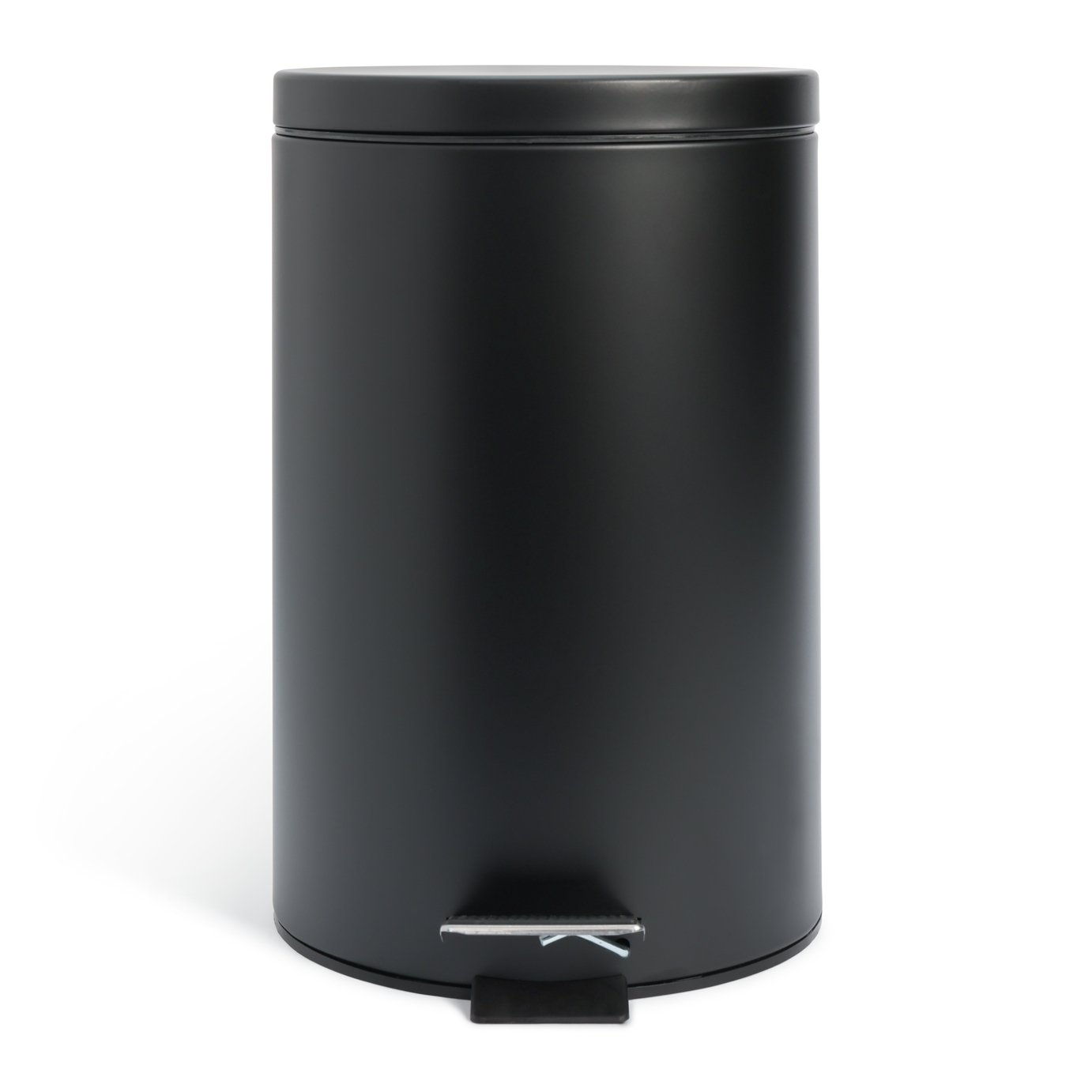 Habitat 12 Litre Flat Top Pedal Bin - Black