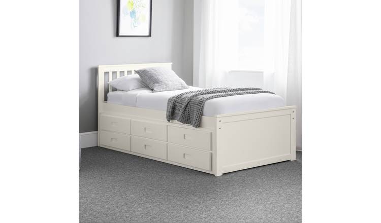 Buy Julian Bowen Maisie Guest Bed With Drawer - White | Folding And Guest  Beds | Argos