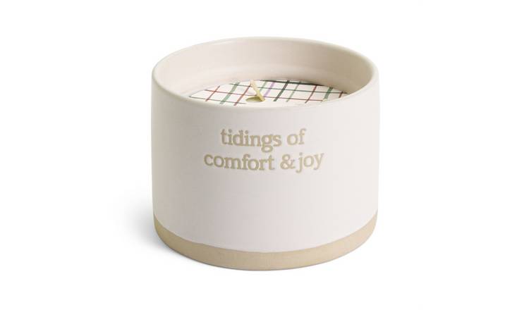 Habitat Ceramic Candle with Quote - Fir Balsam