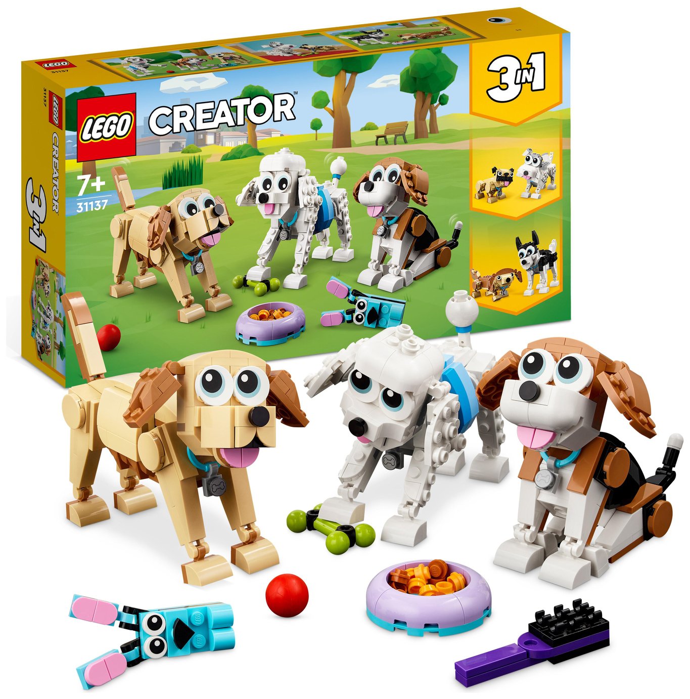 LEGO Creator 3 in 1 Adorable Dogs Animal Figures Toys 31137