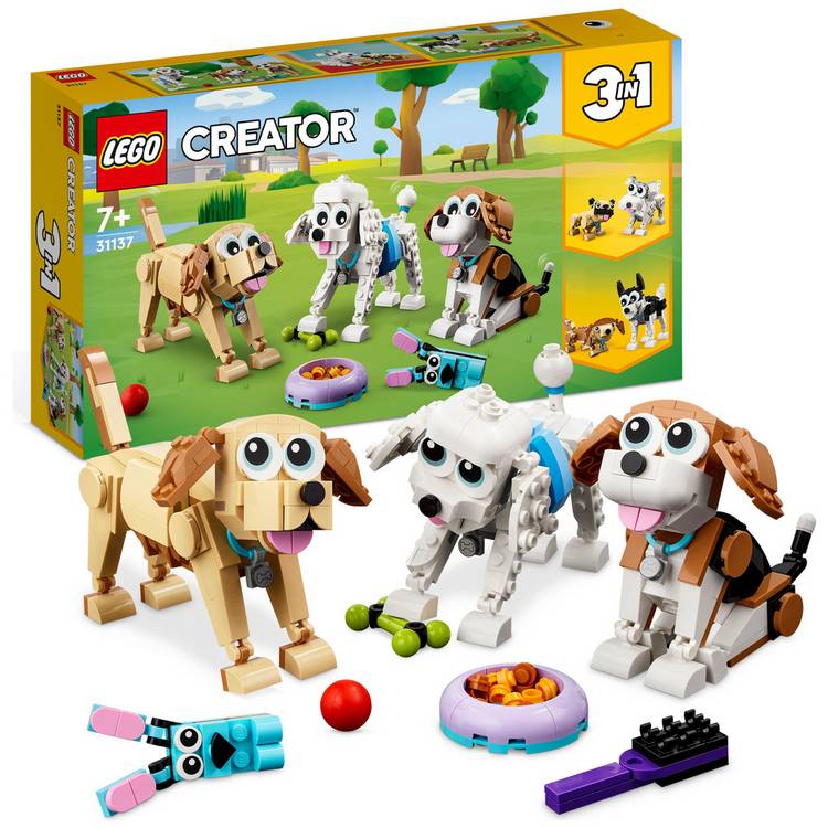 LEGO Creator 3 in 1 Adorable Dogs Animal Figures Toys 31137 0