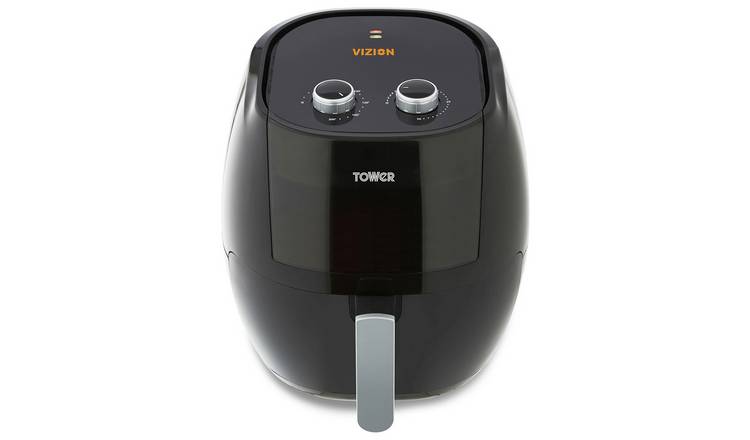 Tower Air Fryer 4L - Black & Silver, Kitchen