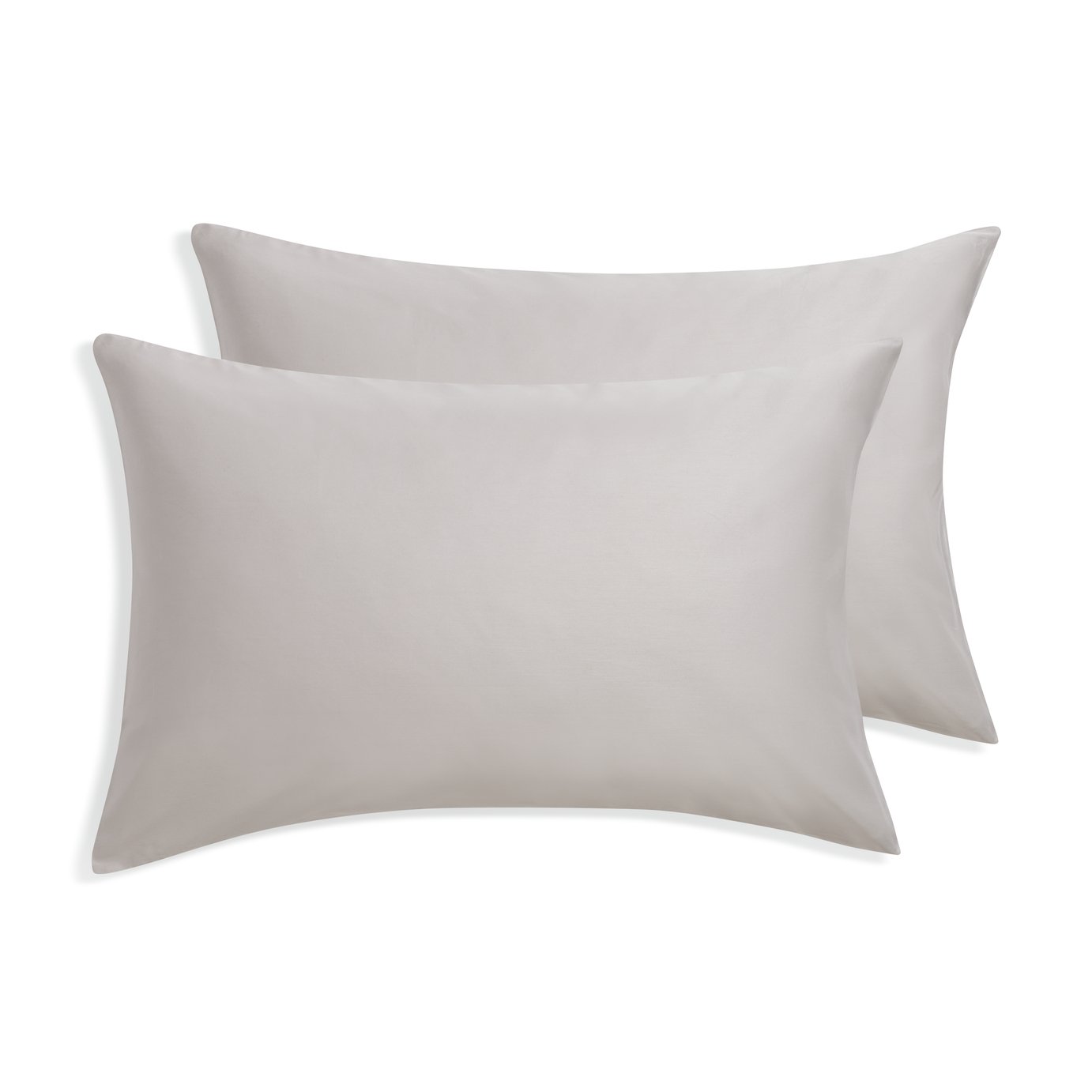Habitat Cotton 800 TC Standard Pillowcase Pair - Grey
