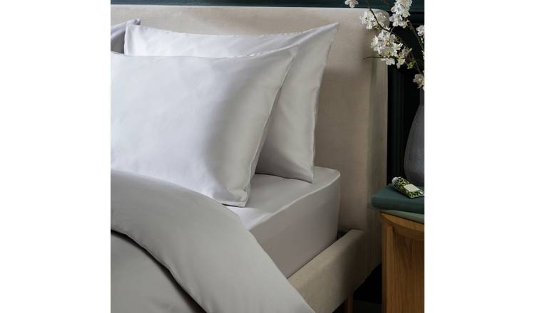 Habitat Cotton 800 TC Standard Pillowcase Pair - Grey