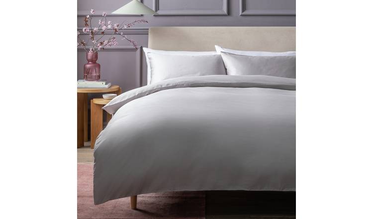 Habitat Egyptian Cotton 800TC Grey Bedding Set - Superking