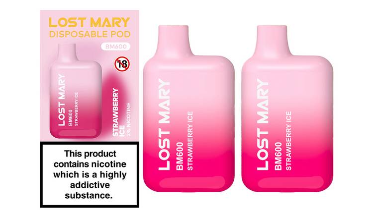 Lost Mary Disposable Vape Strawberry Ice Set of 2