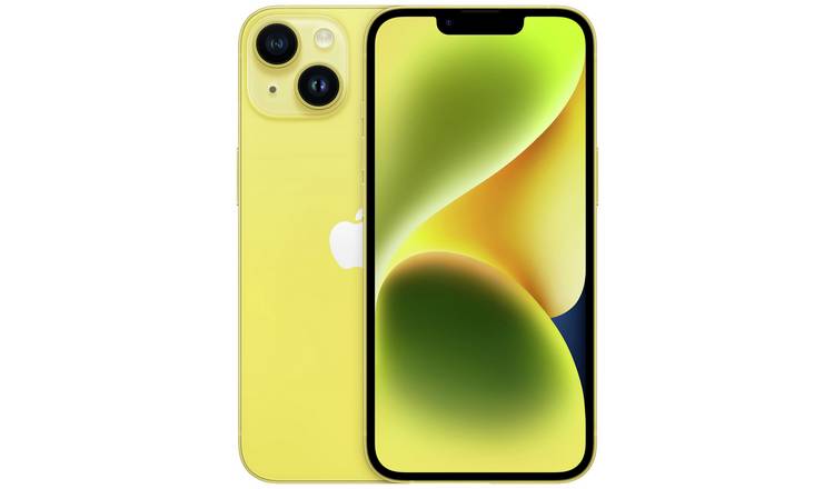 SIM Free iPhone 14 Plus 5G 256GB Mobile Phone - Yellow