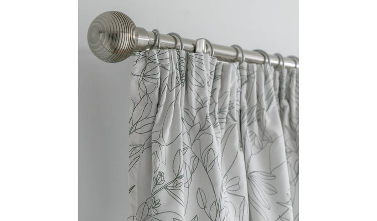 Buy Habitat Floral Blackout Pencil Pleat Curtain - Green & White