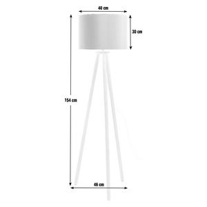 Buy Habitat Wooden Tripod Floor Lamp Wood and Grey Floor lamps