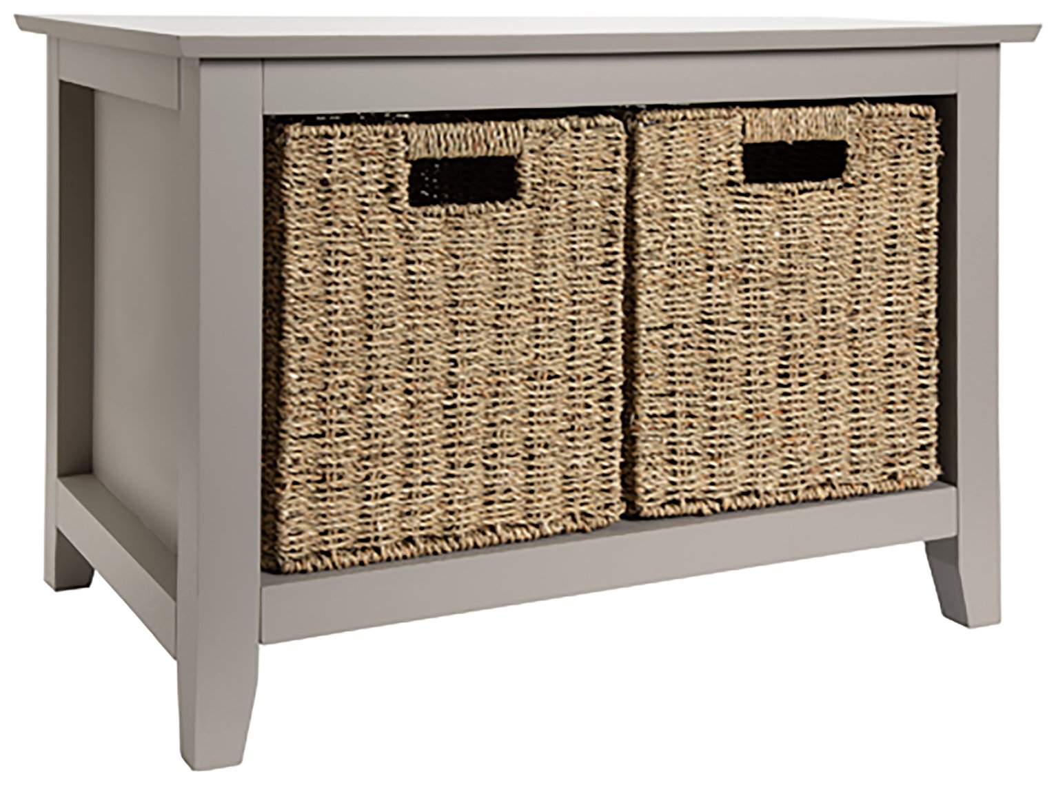 Argos Home Willow Shoe Storage Bench - Grey