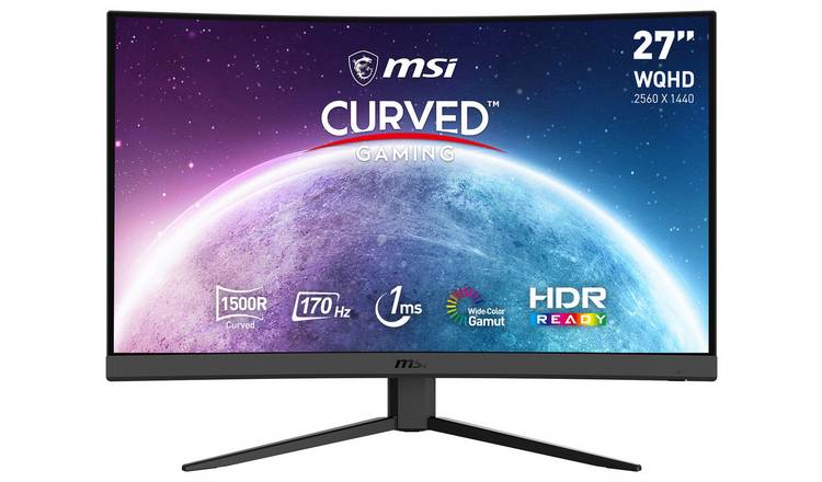 Buy MSI G27CQ4 E2 27 Inch 170Hz WQHD Gaming Monitor, PC monitors