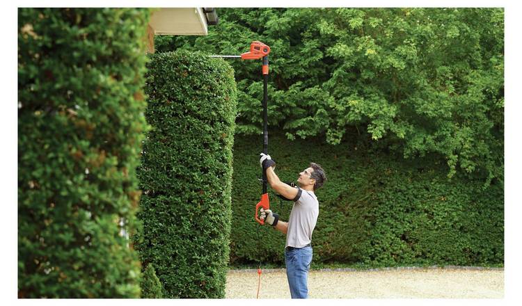 Buy Black Decker 51cm Corded Pole Hedge Trimmer 550W Hedge