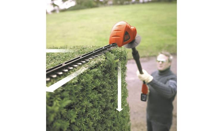 Buy Black Decker 43cm Cordless Pole Hedge Trimmer 18V Hedge