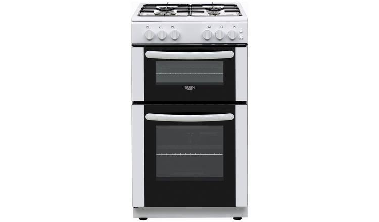 Buy Bush CTFS50TWNGCW 50cm Twin Cavity Gas Cooker - White ...