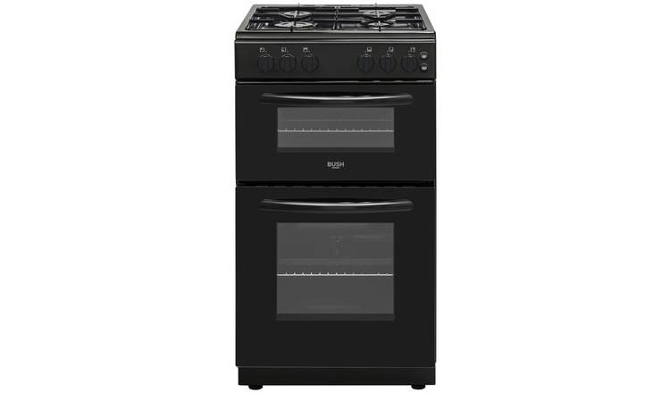 Bush CTFS50TWNGCB 50cm Twin Cavity Gas Cooker - Black