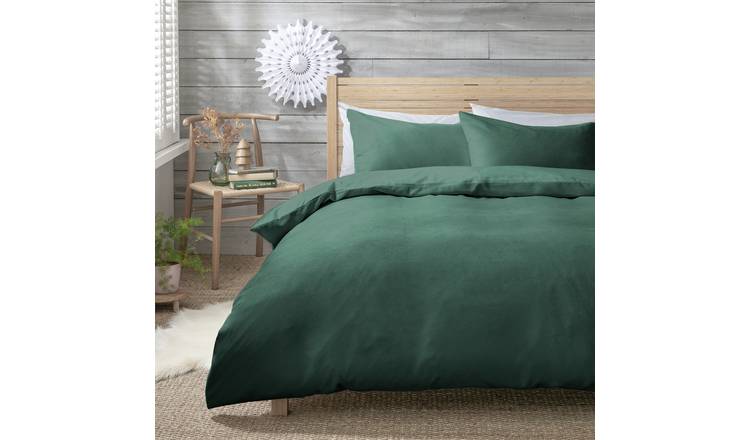 Habitat Green Cord Bedding Set - Single