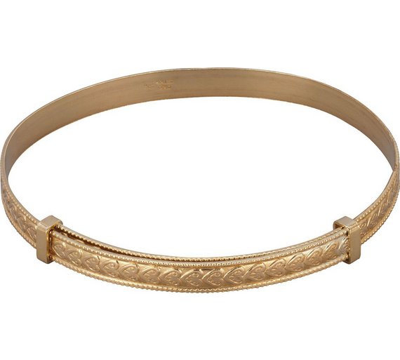 Buy 9ct Rolled Gold Heart Design Expander Bangle at Argos.co.uk - Your ...