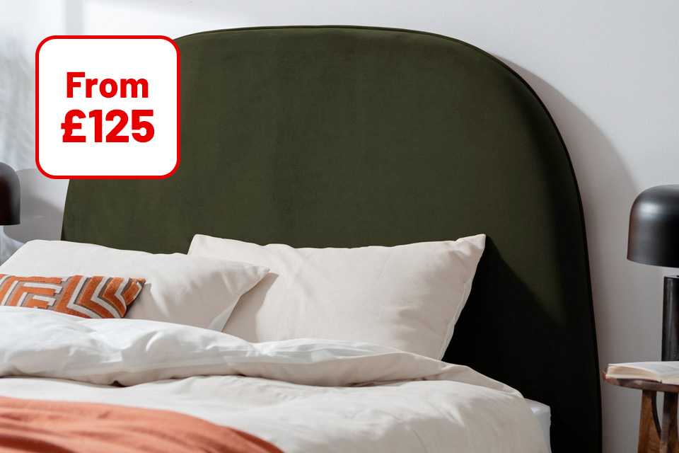 Divans and headboards from £125.
