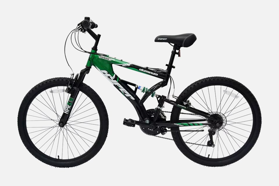 A Hyper 24 inch wheel size kids' mountain bike.