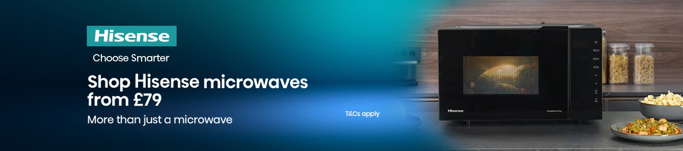 Hisense. Shop Hisense microwaves from £79 more than just microwave.