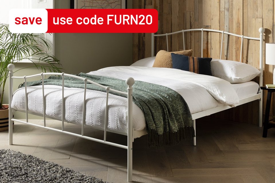 Save 20% on selected bedroom furniture. Use code FURN20. Shop now.