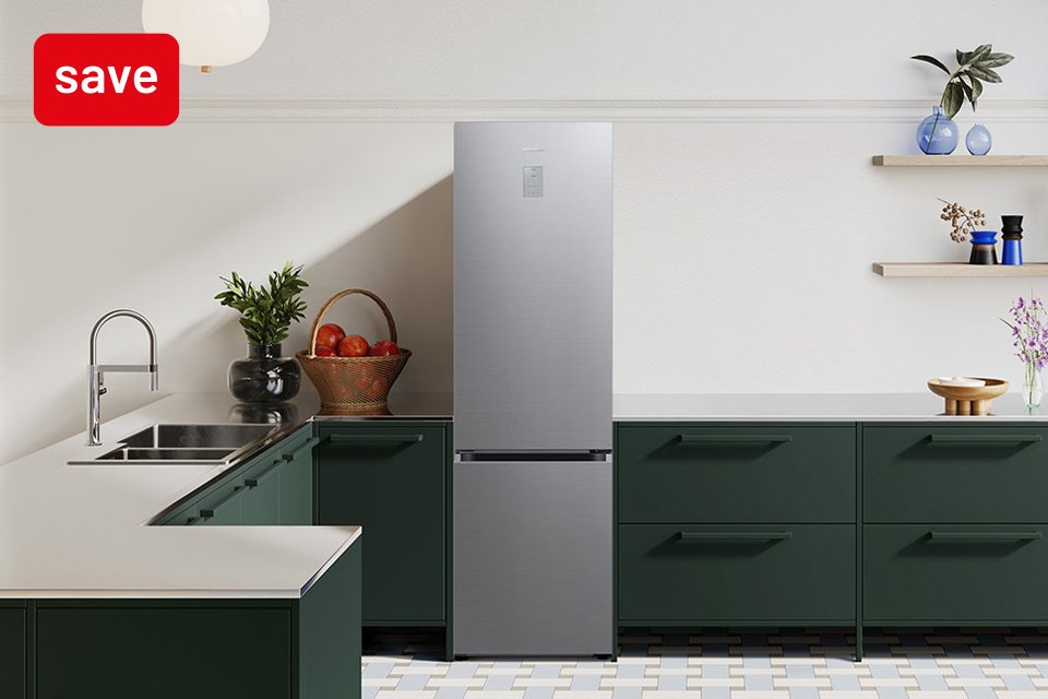 Save up to £100 on selected Samsung refrigeration and laundry appliances with codes DROP75 or DROP100.