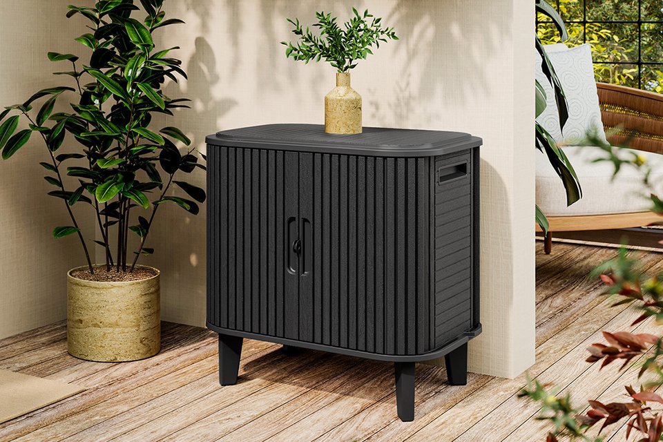 Garden storage boxes. Keep your garden cushions, toys and tools organised in style.