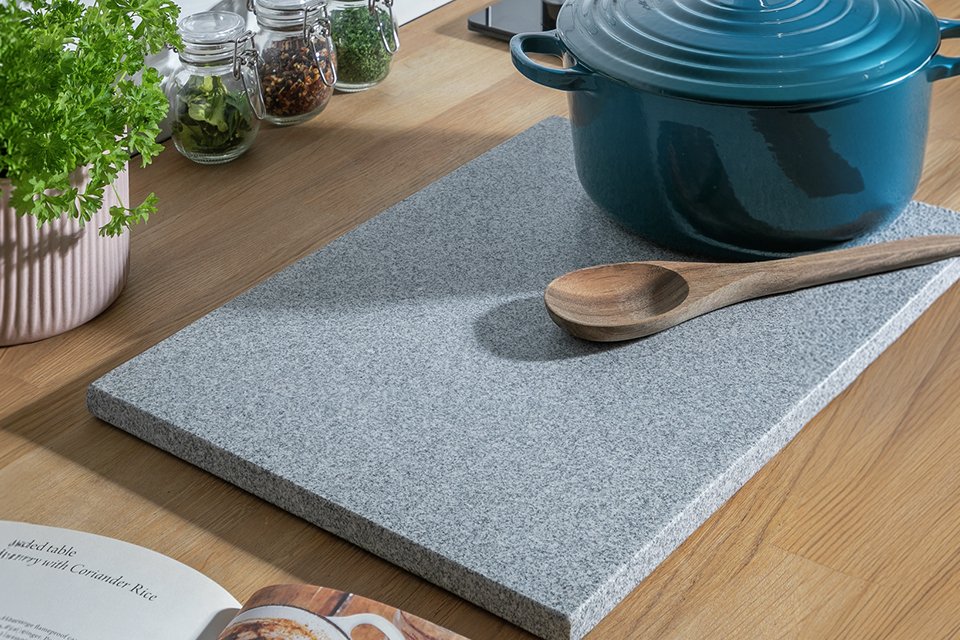 Argos Home Granite Worktop Saver in natural grey finish.