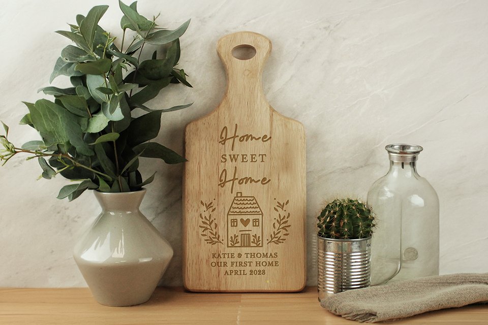 Personalised Message Home Wooden Paddle Board.