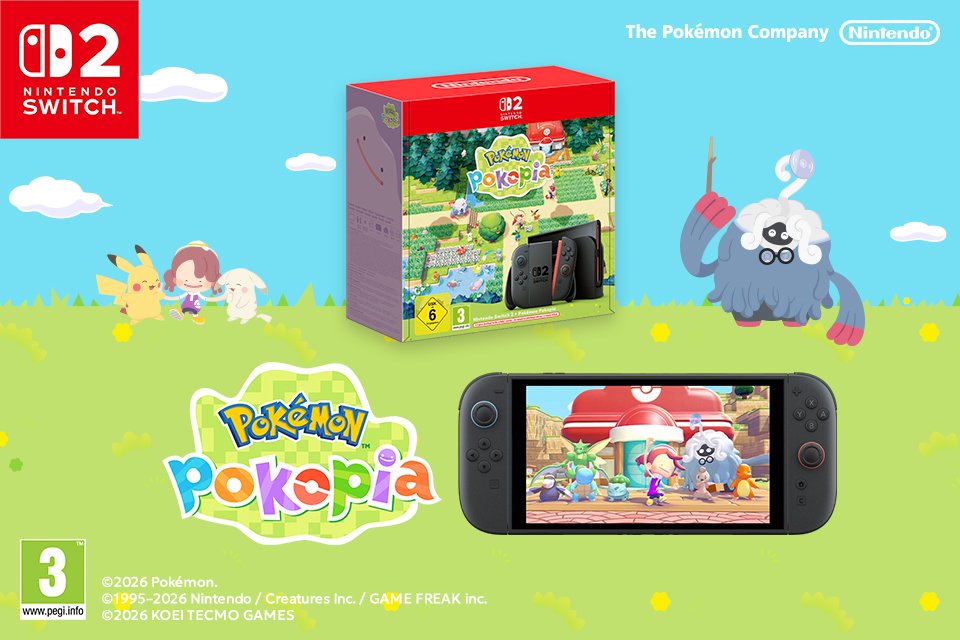Pokopia with Nintendo Switch 2 bundle. Nintendo Switch 2 console & Pokémon Pokopia bundle.