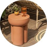 Garden tables.