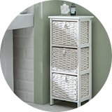 Bathroom storage.
