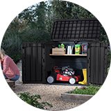 Garden storage.