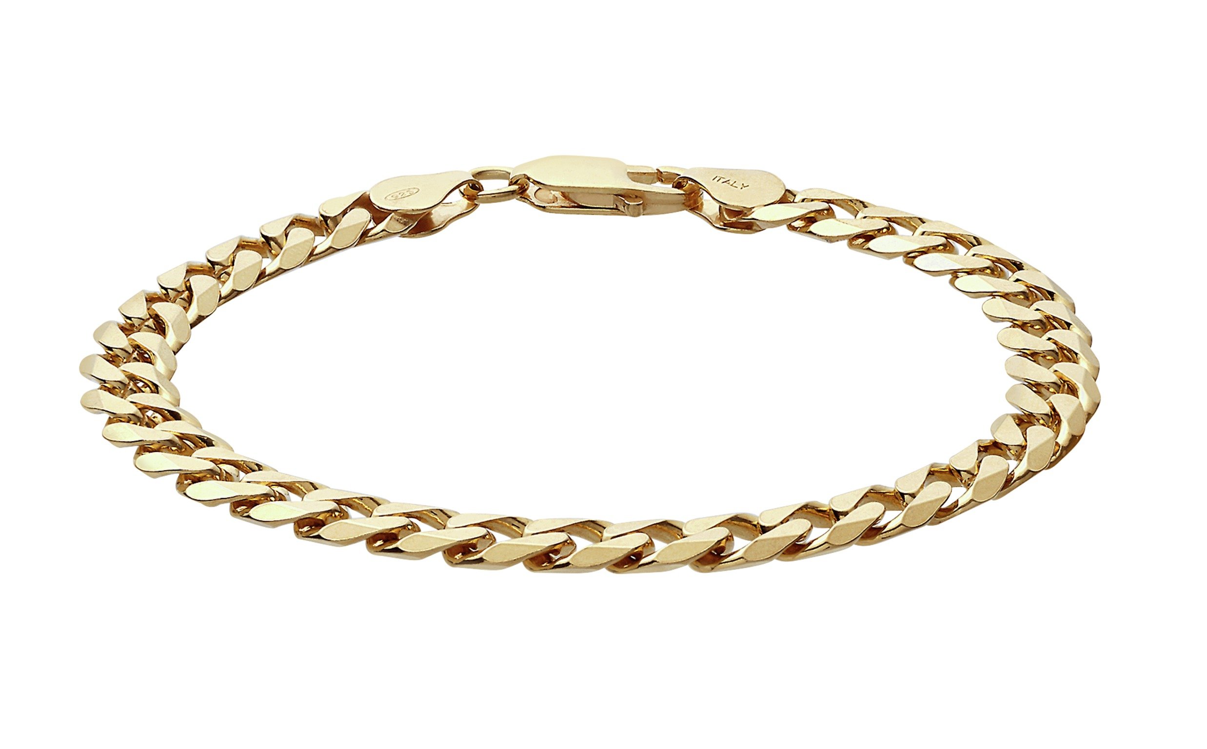 9ct - Gold - Plated Sterling Silver - Curb