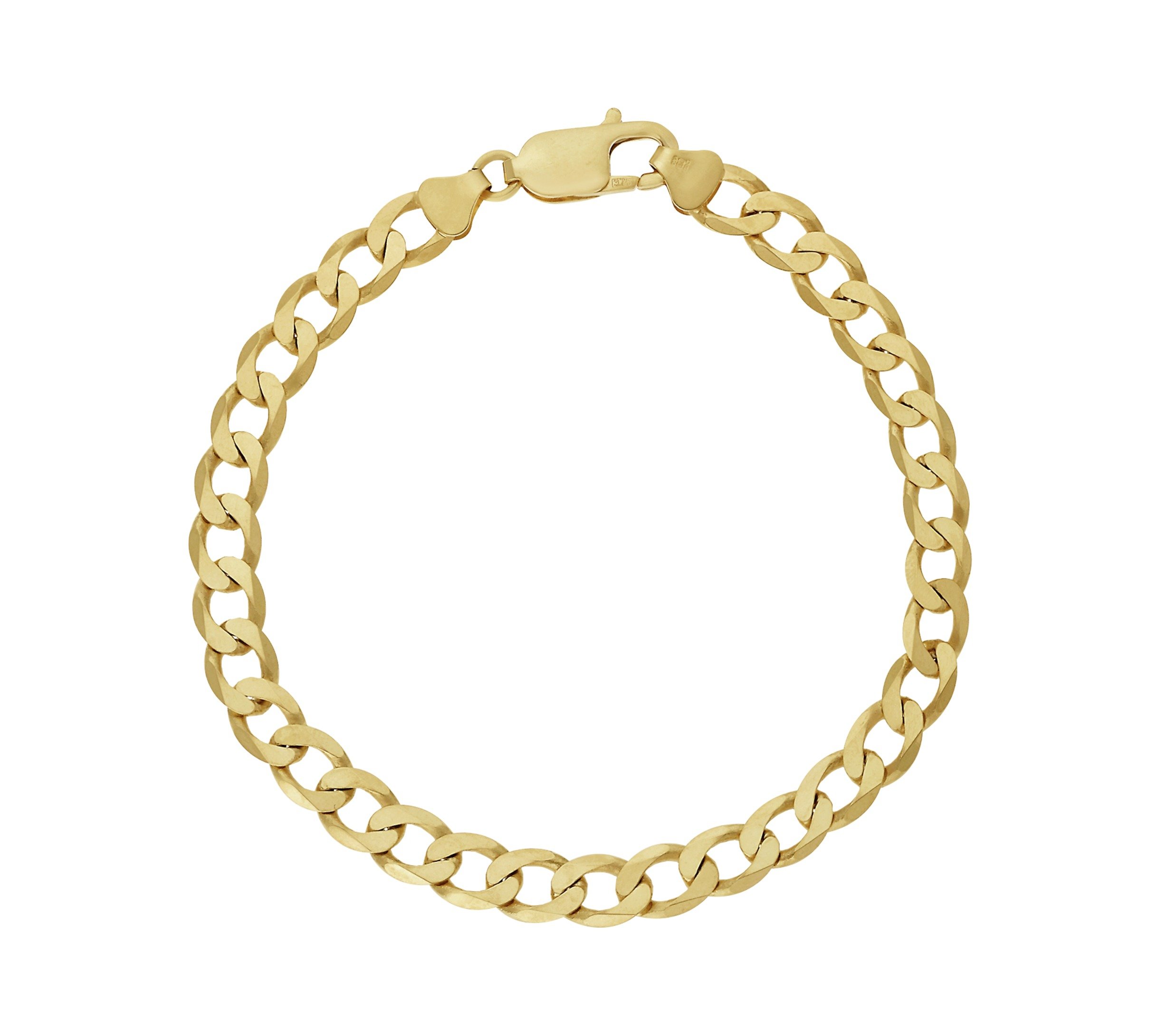 Revere 9ct Yellow Gold Solid Look Curb Bracelet Review