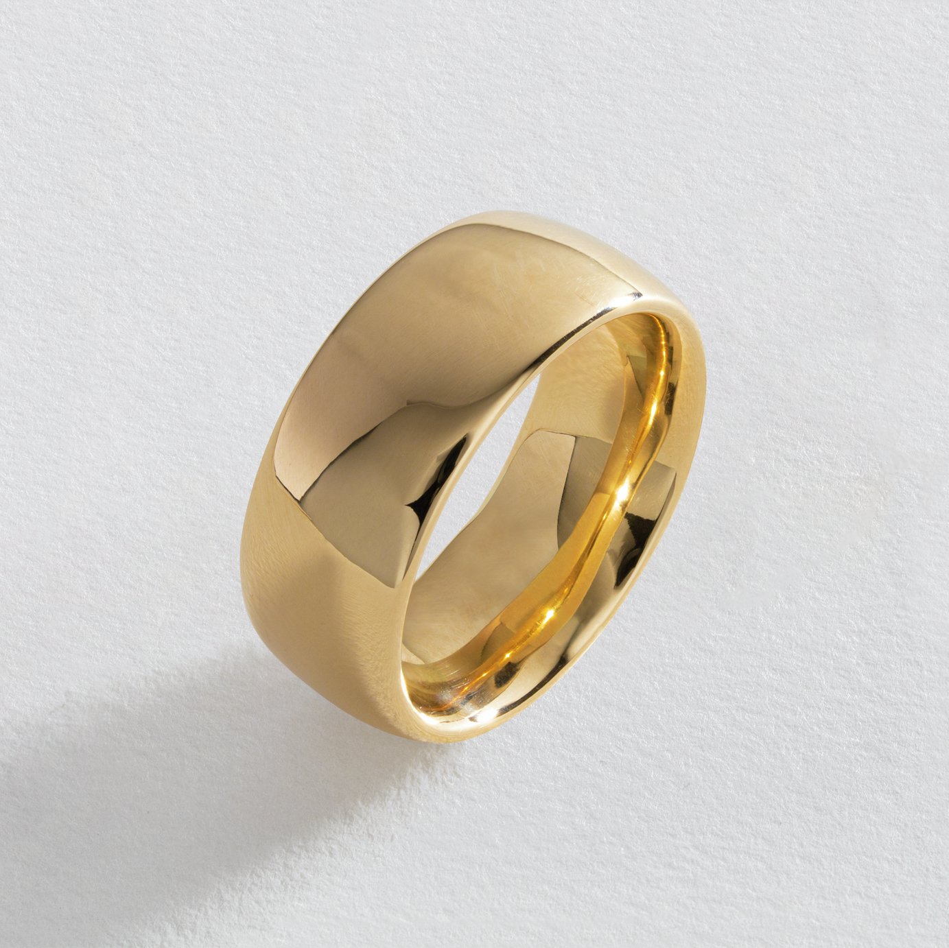 Revere 9ct Yellow Gold Wedding Band Ring - P